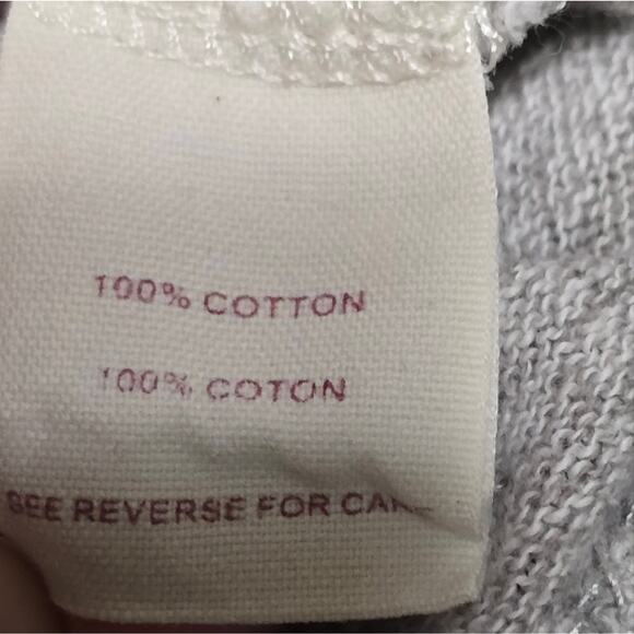 Free People Gray Thermal Henley Sweater Size Small - Picture 4 of 5